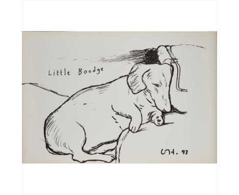 § David Hockney (British B.1937) 'Little Boodge' poster Offset lithograph, published by 1853 Gallery, Salts Mill, Saltaire, Y