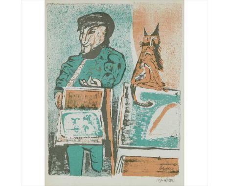 § Robert Colquhoun (Scottish 1914-1962)  The Trinket Seller Lithograph, signed in ink to margin, also signed in plate (Dimens