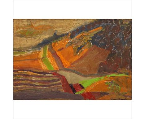 § David Mcleod Martin R.S.W., R.G.I., S.S.A (Scottish 1922-2018) Hillside, Beyond Cupar Signed, oil on board (Dimensions: 14.