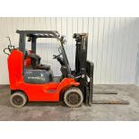 Toyota 8,000-LB. Capacity Forklift, Model 7FGCU35BCS, S/N 63335, LPG Fuel, Treaded Non-Marking Tires