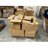 Skid of Tumblers, Under Armour Polos, Belts, Assorted Shirts
