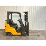 Mitsubishi 3,000-LB. Capacity Forklift, Model FGCU18N, S/N AF8?41097, LPG Fuel, Cushion Tires, 3-Sta
