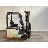 2017 Unicarrier 3,000-LB. Capacity 3-Wheel Forklift, Model TX30M, S/N AUB2500127, 36 Volt Battery, 3