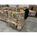 Skid of 30oz Stainless Steel Tumblers, Blauer Crew Necks, Fluorescent Rain Jacket, Dress Pants, Pepp
