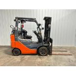 Toyota 5,000-LB. Capacity Forklift, Model 8FGCU25, S/N 01245, LPG Fuel, Cushion Tires, 3-Stage Mast,