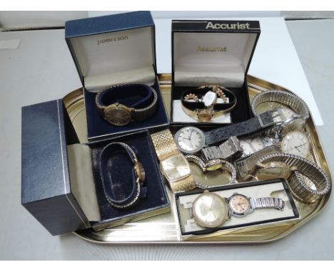 A selection of ladies and gents wrist watches including Ingersoll, Paul Jobin, Rotary etc