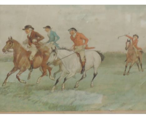 A set of four 19th century hunting prints including The Old Mickledale Hunt