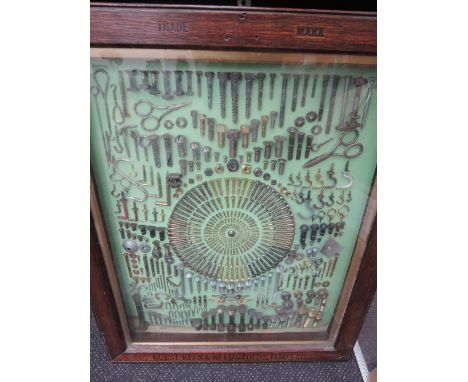 A vintage advertising panel for Guest, Keen, Nettlefolds Ltd of screw and bolt interest
22" x 28" and 2" depth