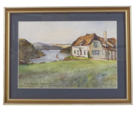 Sidney James BEER (1875-1952) Port Mavig Creek, The Helford River Watercolour Signed lower right, titled lower left Framed an
