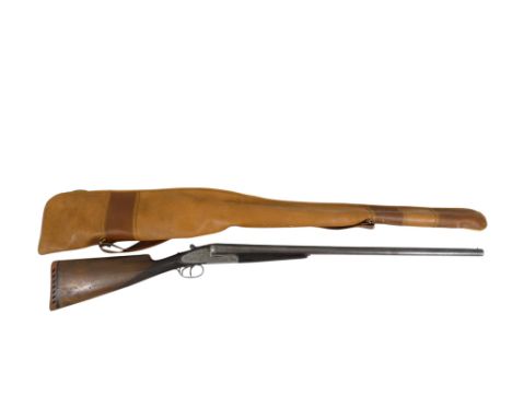 A Spanish 12 bore shot gun - side by side, no. 33843: Please note a valid shotgun licence is required to purchase this lot. I