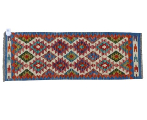 A Chobi kilim runner - 143 x 50cm.