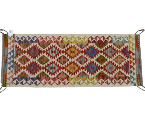 A Chobi kilim runner - 157 x 60cm.