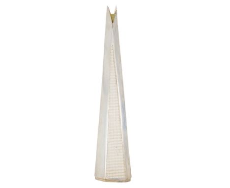 Vicki Ambery-Smith (21st Century British) 'The Shard' brooch - London 2013, modelled to resemble the Shard tower.
