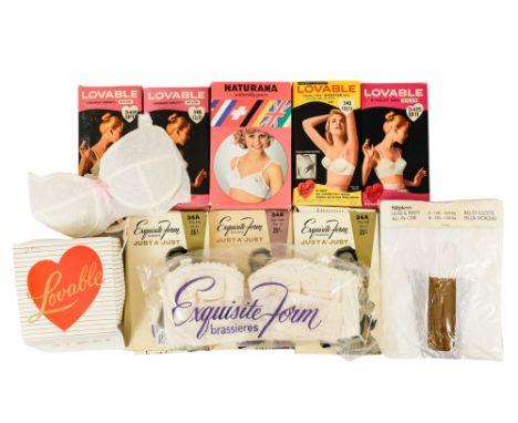 A quantity of vintage corsetry - Exquisite Form and Lovable makes, 34 A and B cups, presented in original boxes, together wit