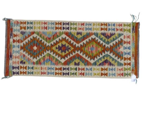 A Chobi kilim runner - 147 x 62cm.