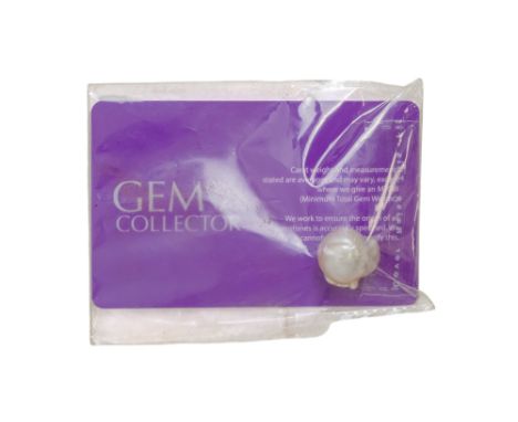 A South Sea pearl - length 15mm, with certificate of authenticity.