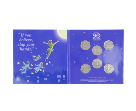 The Peter Pan 50 pence collection - celebrating 90 years of Peter Pan and The Great Ormond Street Hospital. 