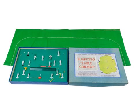 Subbuteo Table Cricket - boxed, together with a set of Subbuteo table football.