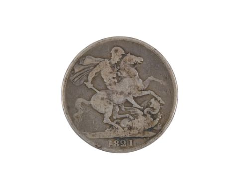 A George IV 5 shilling coin - 1821.