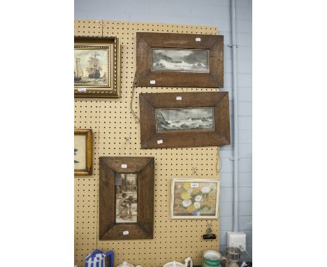 UNATTRIBUTED (TWENTIETH/ TWENTY FIRST CENTURY) WATERCOLOUR DRAWING Still life-flowers and THREE MONOCHROME PHOTOGRAVURES  all
