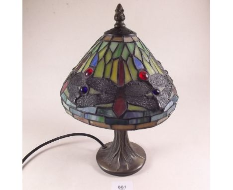 A Tiffany style table lamp 30cm