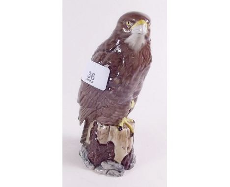 A large Beswick Beneagles Whiskey flask in form of a Buzzard - plus contents