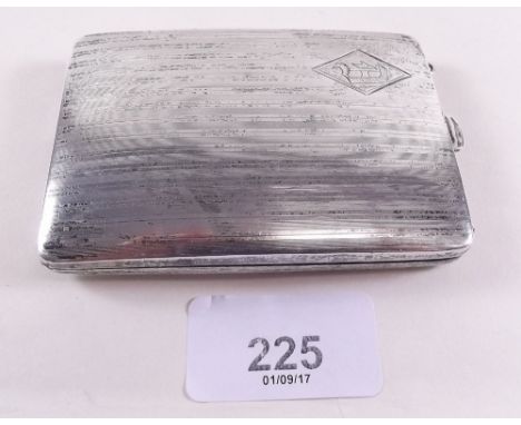 A sterling silver evening case comprising compact, coin holder and card case - 3.4ozs