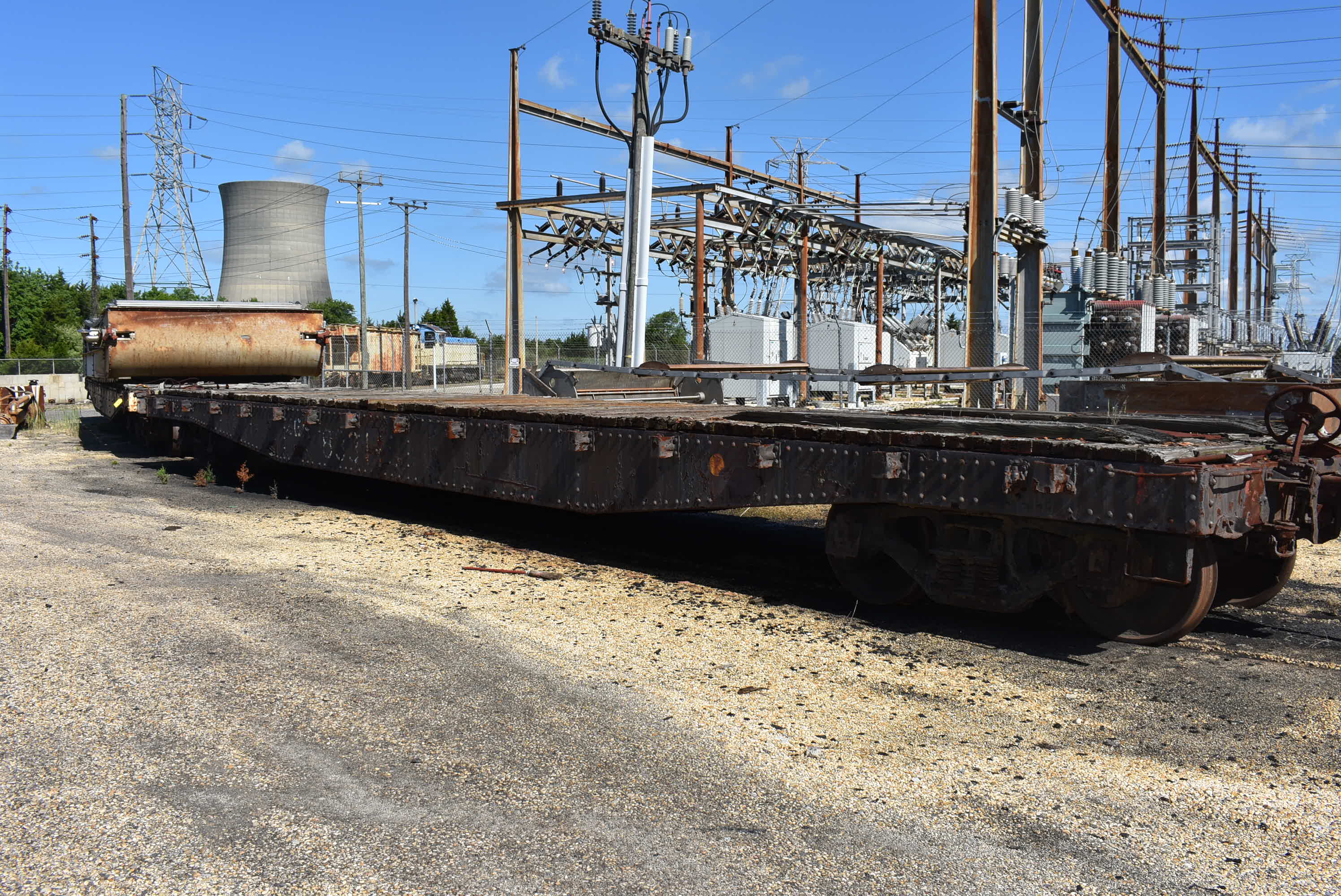 Flatbed Rail Car, Weight Approx. 43,000 lbs.