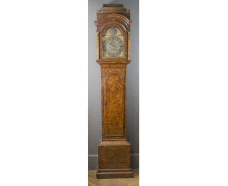 A George II/III walnut cased 8-day longcase clock, by Ambrose Vowell of London (1719-1770), the brass dial with applied chapt