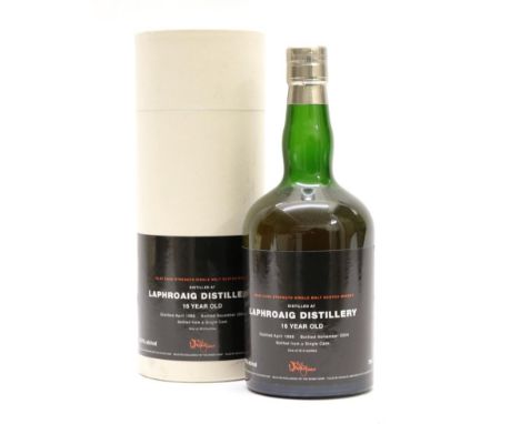 Laphroaig 16 Year Old Islay Single Malt Scotch Whisky distilled 1988, bottled 2004, one of 614 bottles, cask strength, 52.5%,