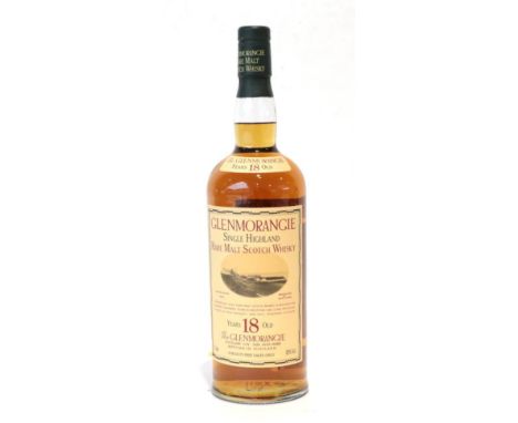 Glenmorangie 18 Year Old Single Highland Rare Malt Scotch Whisky 43% 1L (one bottle)