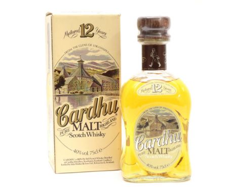 Cardhu 12 Year Old Pure Highland Malt Scotch Whisky 40% 75cl, 1970s bottling, in original cardboard sleeve with accompanying 