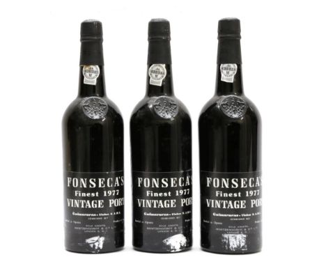 Fonseca's Finest 1977 Vintage Port (three bottles)
