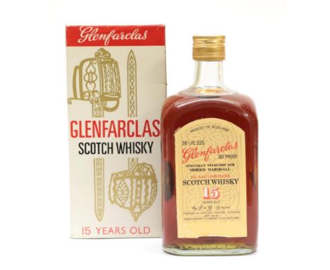 Glenfarclas 15 Year Old All Malt Unblended Scotch Whisky 80° proof, 262/3 fl.ozs., 1970s bottling in original cardboard sleev