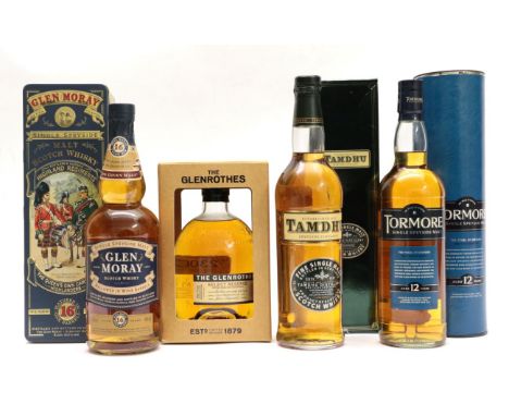 Glen Moray 16 Year Old Single Speyside Malt Whisky 40% 70cl, in original Queen's Own Cameron Highlanders, Highland Regiments 