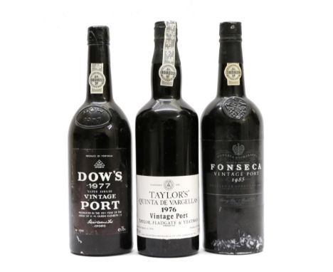 Taylor's Quinta De Vargellas 1976 Vintage Port by Taylor, Fladgate &amp; Yeatman (one bottle), Dow's 1977 Silver Jubilee Vint