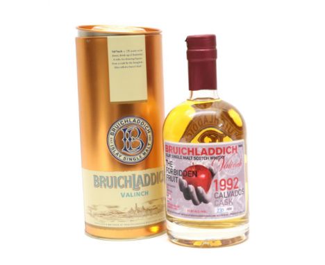 Bruichladdich Valinch 'The Forbidden Fruit' Islay Single Malt Scotch Whisky distilled 1992, 19 year old, 230/650, 51.6% 500ml