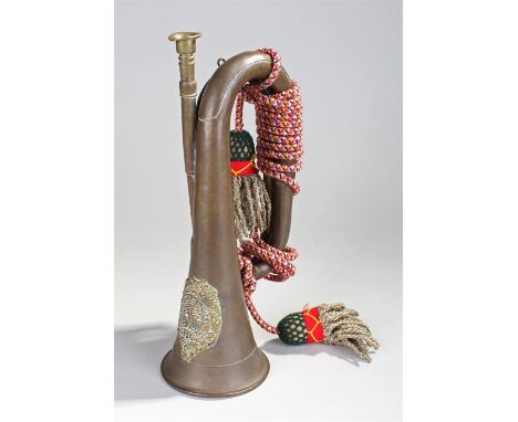 Sutherland and Argyle Regimental bugle, the brass bugle of typical form