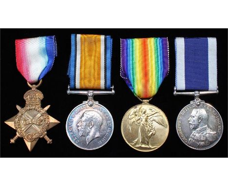 Naval First World War Trio, 1914-15 Star, British War Medal, Victory Medal (221925 R. HAWES. S.P.O. R.N.) together with Georg