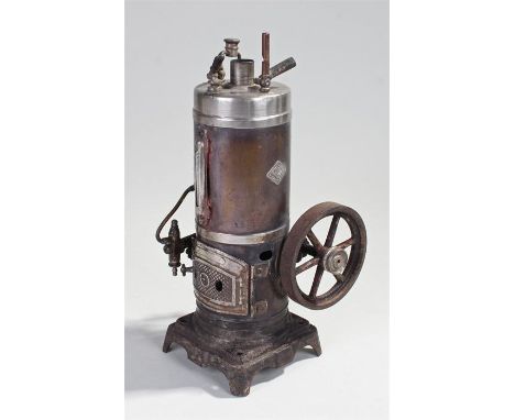 Bing steam engine, the steam engine pumb with fly wheel, GBN Bavaria plaque