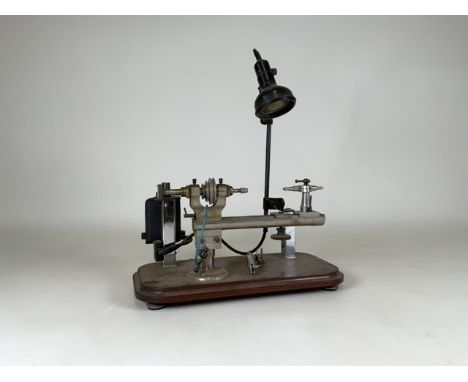 A watch makers lathe/mandrel made by Boley &amp; Leinen with Singer lamp. Made in Germany.