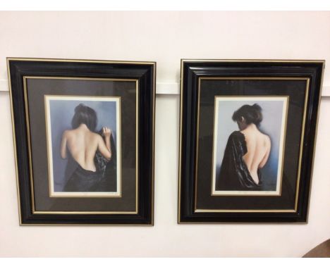 Domingo Carmen Gloria. Portrait of Carla. Number 1 and 11.Carla 1- 530/850. Carla 11- 826/850. With certificates verso. W:57c