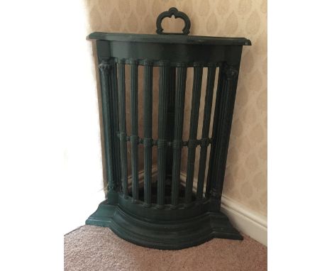 A 19th c cast iron corner stick stand