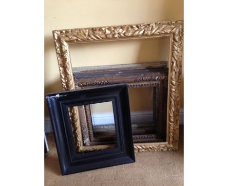 Six various vintage frames