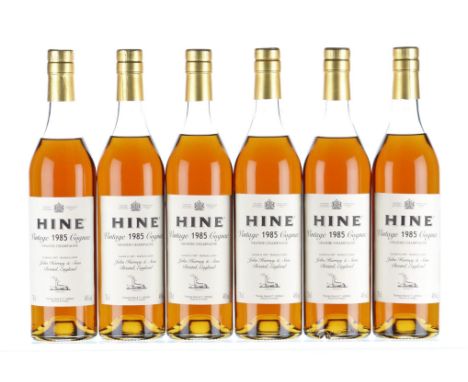 1985 Hine Vintage Grande Champagne CognacLanded in 1987 and bottled in 2000John Harvey & Sons, Bristol6x70cl