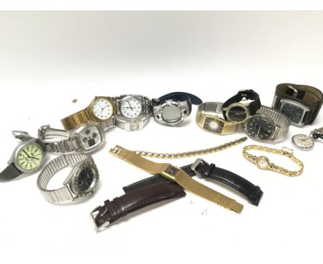 A collection of watches including Lorus, Sekonda, Timex. Postage category C