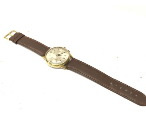 A vintage Marsac 17 Rubis Incabloc Chronographe Suisse mens watch . Postage category A