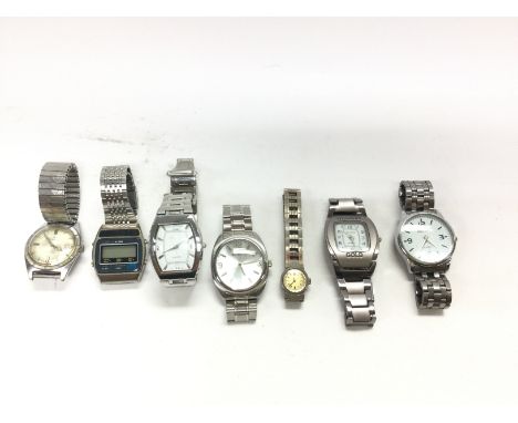 A collection of assorted dress watches including a vintage services watch - Ben Sherman etc. Postage B- NO RESERVE