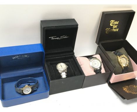 A Collection of boxed dress watches including Rotary, Thomas Sabo, Juicy Conture , etc. postage category B