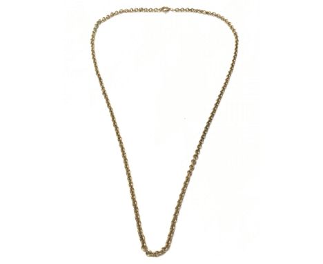 A 9ct gold chain, 6.52g. Postage category A